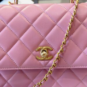 Tui Chanel Coco Mini Handle Bag Rep 11 Cao Cap Mau Hong 22x21cm 4.jpg
