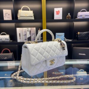 Tui Chanel Handle Charm Replica 11 Cao Cap Nu Mau Trang 20x12cm 2.jpg