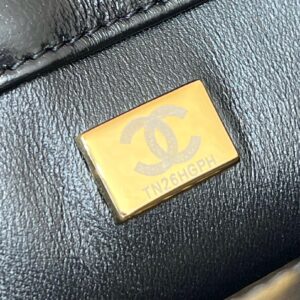 Tui Chanel Mini Rectangular Flap with Top Handle Black Rep 11 20cm 9.jpg
