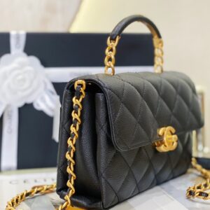 Tui Deo Cheo Nu Chanel Handle Mau Den Sieu Cap Da Hat 19cm 12.jpg