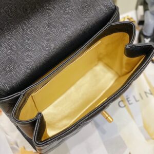 Tui Deo Cheo Nu Chanel Handle Mau Den Sieu Cap Da Hat 19cm 8.jpg