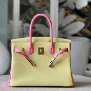 Tui Hermes Birkin 30 Togo Ghw Rep 11 Cao Cap Mix 2 Mau Vang Hong 30cm 4.jpg