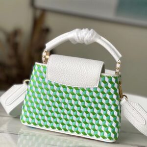 Tui Louis Vuitton LV Capucines Nu Hoa Tiet Dan Mau Xanh Sieu Cap 21cm 1.jpg