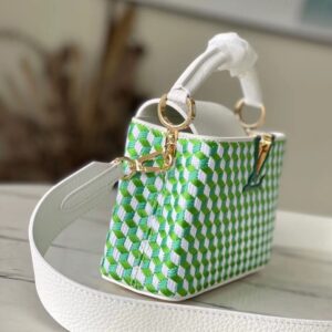 Tui Louis Vuitton LV Capucines Nu Hoa Tiet Dan Mau Xanh Sieu Cap 21cm 9.jpg