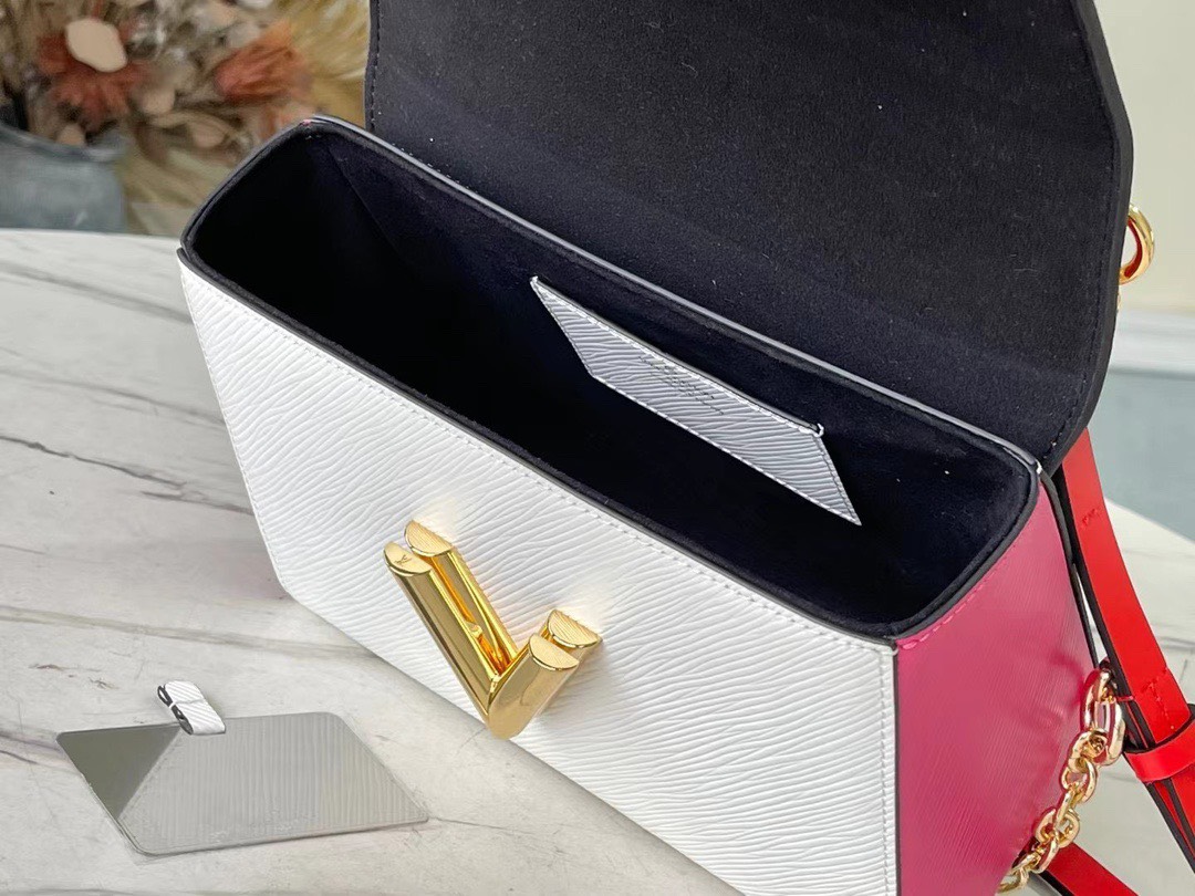 Tui Louis Vuitton LV Twist Mix 2 Mau Do Trang Rep 11 Nu Da Bo 24cm 4.jpg