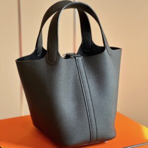 Tui Nu Cao Cap Hermes Picotin 18 Togo Khau Tay Nu Mau Den 18cm 5.jpg