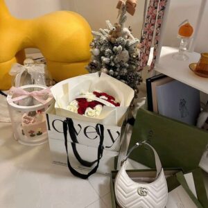 Tui Xach Cao Cap Gucci GG Marmont Half Moon Mau Trang 24cm 1.jpg