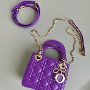 Tui Xach Dior Lady Mini Sieu Cap Nu Da Bo Mau Tim 17cm 2.jpg