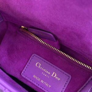 Tui Xach Dior Lady Mini Sieu Cap Nu Da Bo Mau Tim 17cm 6.jpg