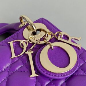 Tui Xach Dior Lady Mini Sieu Cap Nu Da Bo Mau Tim 17cm 7.jpg