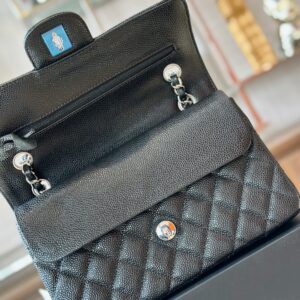 Tui Xach Hang Hieu Chanel Classic Nu Mau Den Khoa Bac 23cm 6 3.jpg