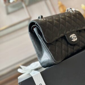 Tui Xach Hang Hieu Chanel Classic Nu Mau Den Khoa Bac 23cm 7 3.jpg