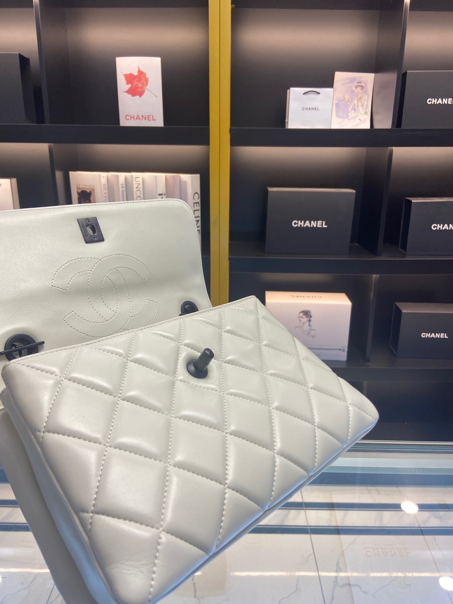 Tui Xach Hang Hieu Chanel Trendy Mau Trang Sieu Cap 25cm 8.jpg