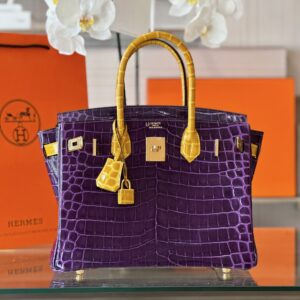 Tui Xach Hermes Birkin Crocodile Mix 2 Mau Like Auth Van Da Ca Sau 30cm 9 1.jpg