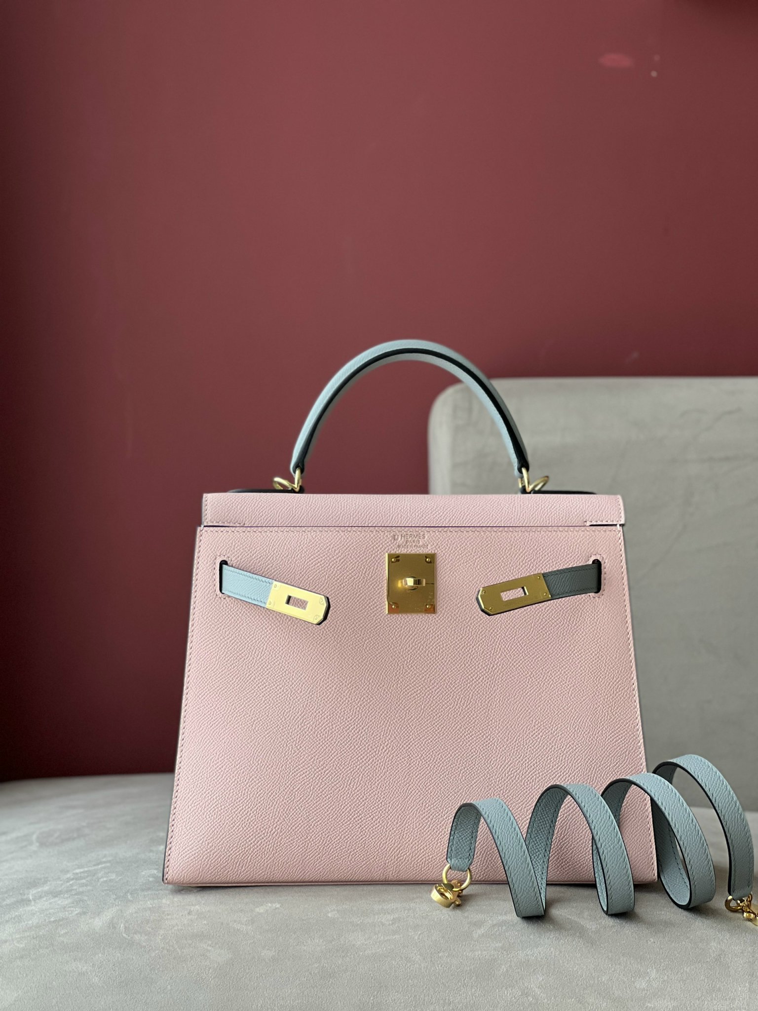 Tui Xach Hermes Kelly Da Epsom Replica 11 Nu Mix 2 Mau Hong Xam 28cm 2.jpg