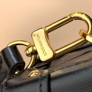 Tui Xach Louis Vuitton LV Petite Malle V Hoa Tiet Monogram Like Auth 24x16x13cm 6.jpg