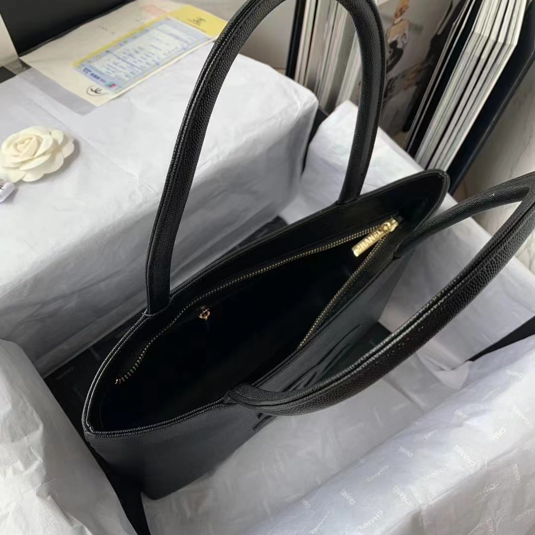 Tui Xach Nu Cao Cap Chanel Vintage Classic Mau Den 30x21x8cm 7.jpg