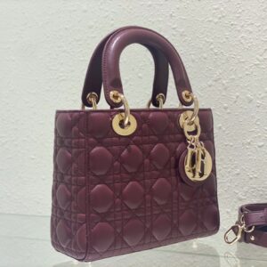 Tui Xach Nu Cao Cap Dior Lady ABC Mau Do Dun Da Mem 20cm 5 1.jpg