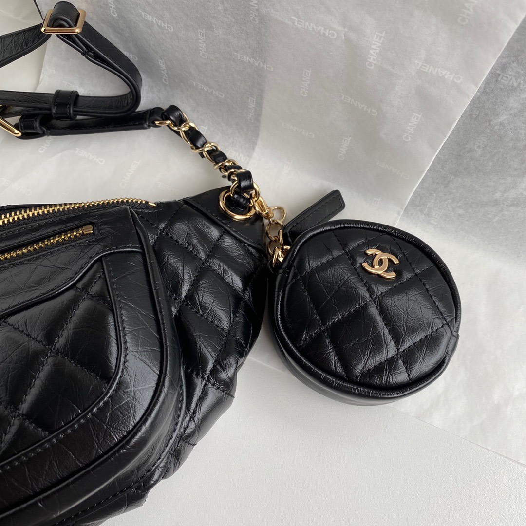 Tui Xach Nu Chanel Bumbag Sieu Cap Mau Den Deo Cheo 34x15x6cm 10.jpg