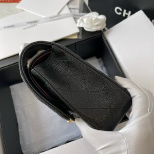 Tui Xach Nu Chanel Medium Classic Da Bo Like Auth Mau Den 25 4.jpg