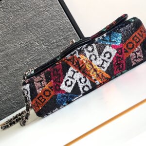Tui Xach Nu Chanel Mini Pastel Rainbow Sequin Sieu Cap 20x14x7cm 7.jpg