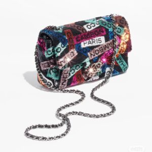 Tui Xach Nu Chanel Mini Pastel Rainbow Sequin Sieu Cap 20x14x7cm 8.jpg