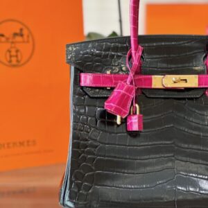 Tui Xach Nu Hermes Birkin Crocodile Mix 2 Mau Den Hong Like Auth 30cm 2 600x800 1.jpg