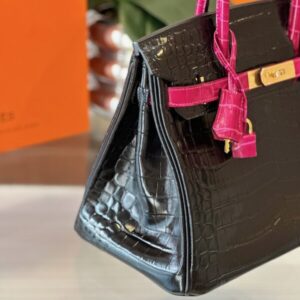 Tui Xach Nu Hermes Birkin Crocodile Mix 2 Mau Den Hong Like Auth 30cm 5 600x800 1.jpg