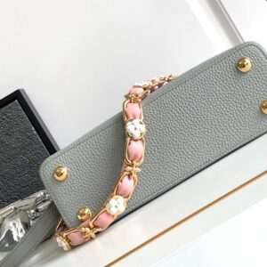 Tui Xach Nu Louis Vuitton LV Capucines BB Like Auth Mau Ghi 27x18x9cm 7.jpg