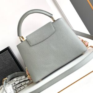 Tui Xach Nu Louis Vuitton LV Capucines BB Like Auth Mau Ghi 27x18x9cm 8.jpg