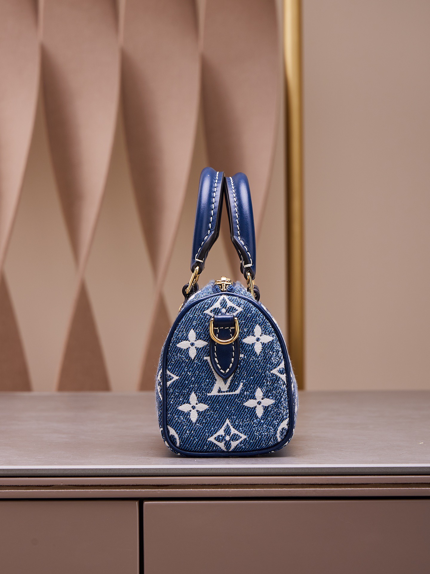 Tui Xach Nu Louis Vuitton LV Speedy Monogram Demin Like Auth 16x10x7 4.jpg