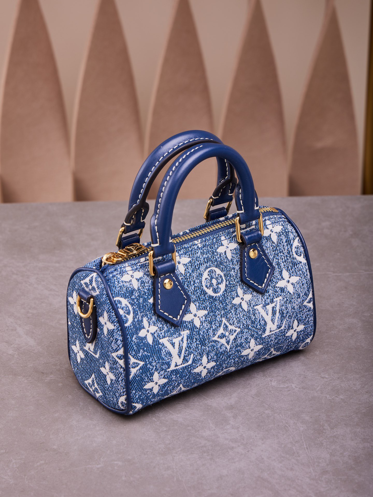 Tui Xach Nu Louis Vuitton LV Speedy Monogram Demin Like Auth 16x10x7 5.jpg