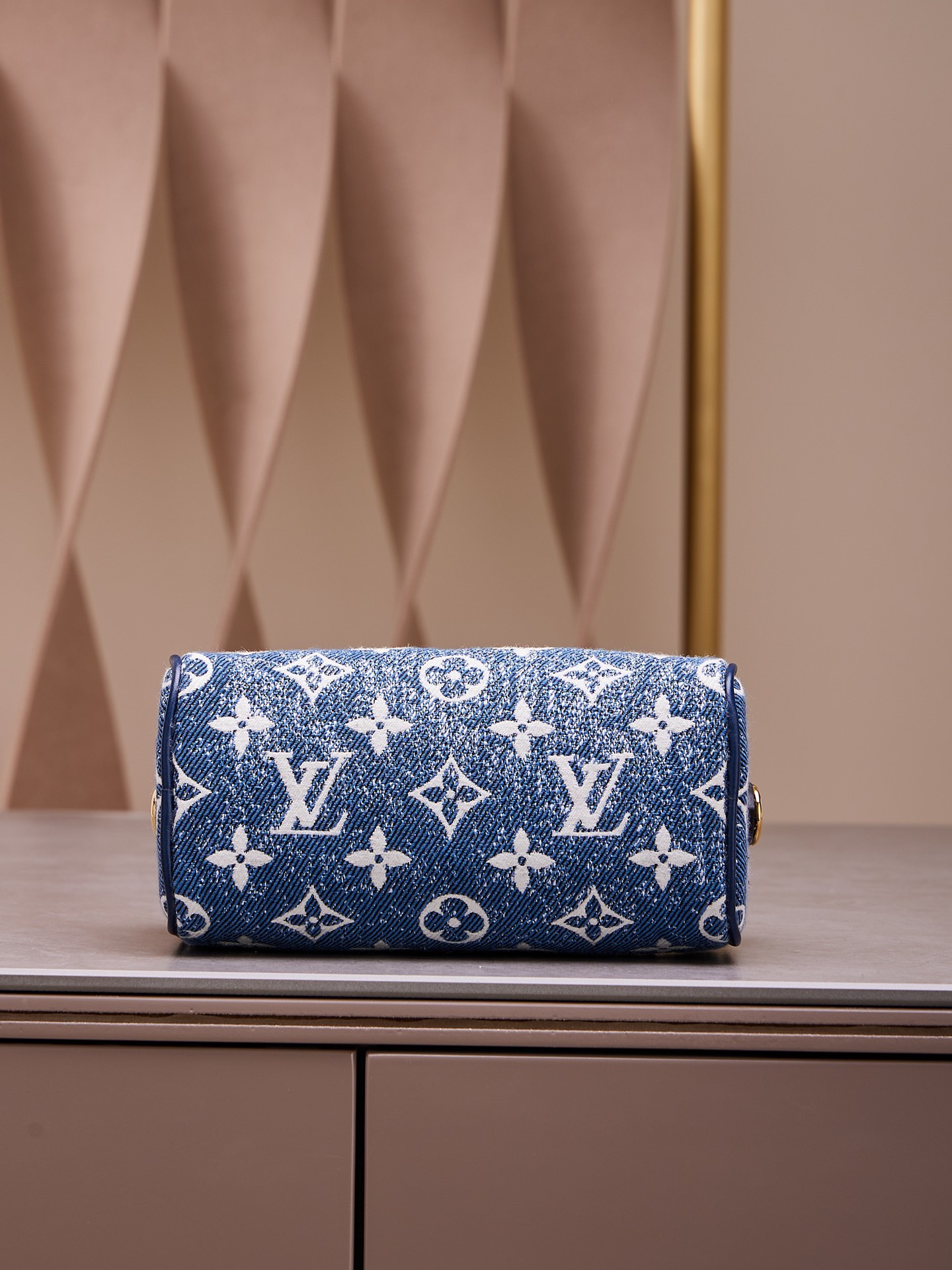 Tui Xach Nu Louis Vuitton LV Speedy Monogram Demin Like Auth 16x10x7 6.jpg