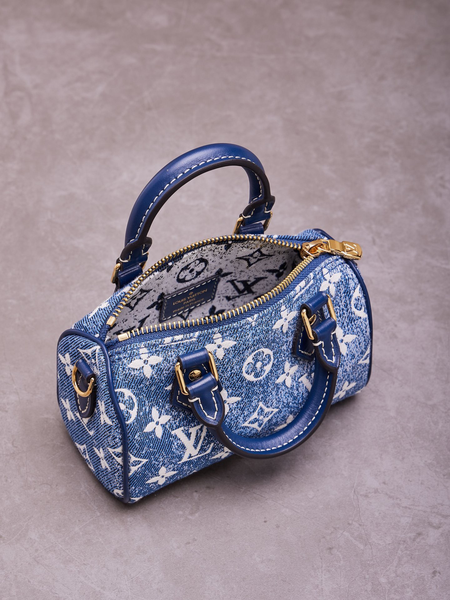 Tui Xach Nu Louis Vuitton LV Speedy Monogram Demin Like Auth 16x10x7 7.jpg