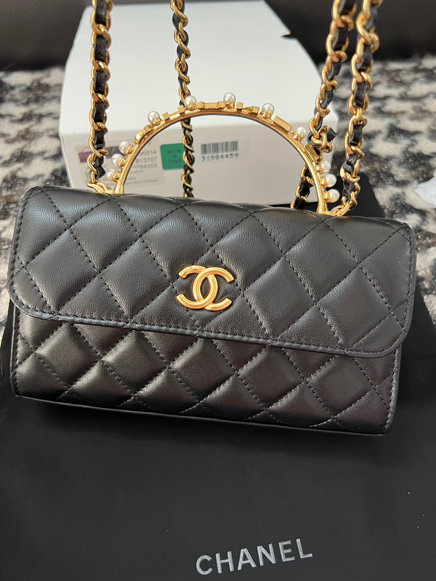 Tui Xach Nu Mau Den Chanel Woc Quai Ngoc Trai Sieu Cap 19cm 5.jpg