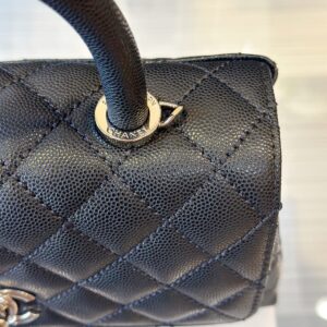 Tui Xach Nu Sieu Cap Chanel Coco Da Hat Mau Den 23cm 1.jpg
