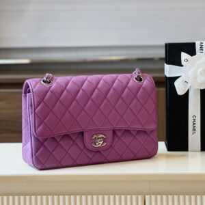 Tui Xach Sieu Cap Chanel Classic Nu Da Hat Mau Tim 25cm 7.jpg