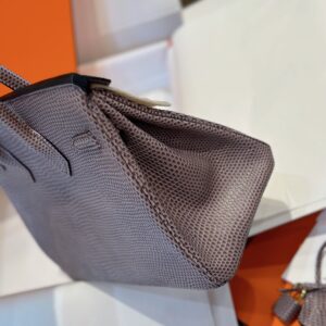 Tui Xach Sieu Cap Hermes Birkin 25 Tris Fonce Lizard Khoa Vang 25cm 7.jpg