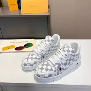 white Louis Vuitton LV Trainer sneaker
