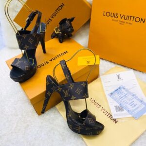 Louis Vuitton monogram strapless sandals