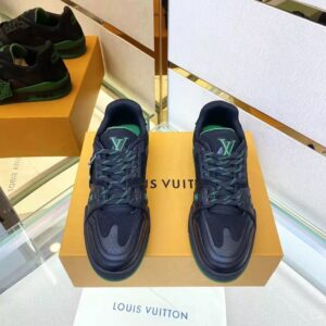Louis Vuitton Trainer Black Green