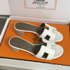 Hermès Replica Oran Heeled Sandals White