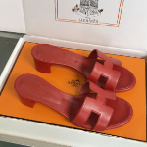 Hermes Replica Oran Heels - RED